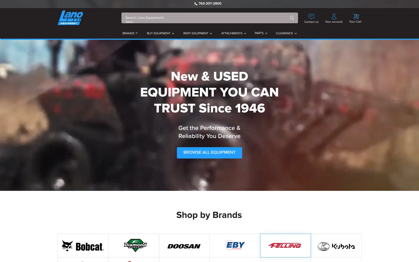 The Lano Equipment headless Next.js store after the rebuild