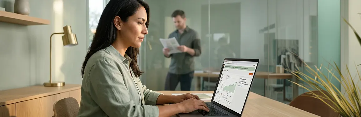 Chief technology officer reviewing security incident response on laptop after hours, calm focused expression Chief technology officer reviewing security incident response on laptop after hours, calm focused expression