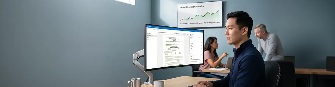 Operations manager managing fragmented AI vendor dashboards across multiple disconnected screens Operations manager managing fragmented AI vendor dashboards across multiple disconnected screens