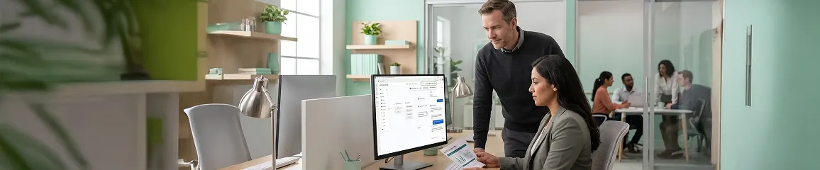 Customer service operations lead calmly reviewing a live AI agent dashboard after migration β escalations resolved end-to-end Customer service operations lead calmly reviewing a live AI agent dashboard after migration β escalations resolved end-to-end