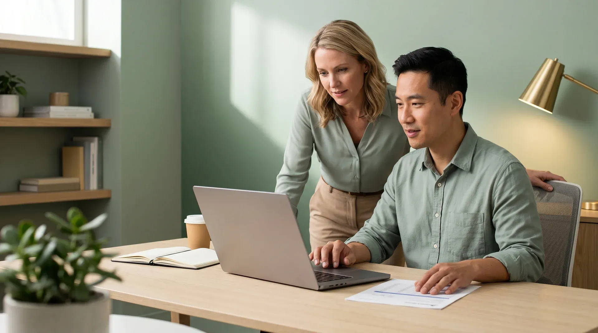 Support team calmly reviewing a resolved BigCommerce ticket on a healthy store dashboard Support team calmly reviewing a resolved BigCommerce ticket on a healthy store dashboard