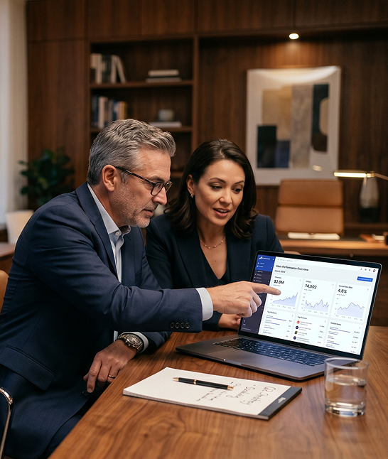 Ecommerce operations lead reviewing BigCommerce Admin orders and catalog screens Ecommerce operations lead reviewing BigCommerce Admin orders and catalog screens