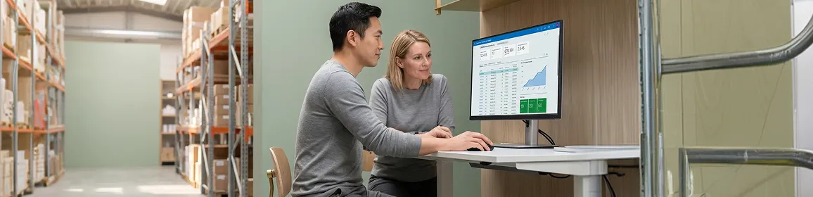 Warehouse operations team managing live inventory data after a Business Central data migration Warehouse operations team managing live inventory data after a Business Central data migration