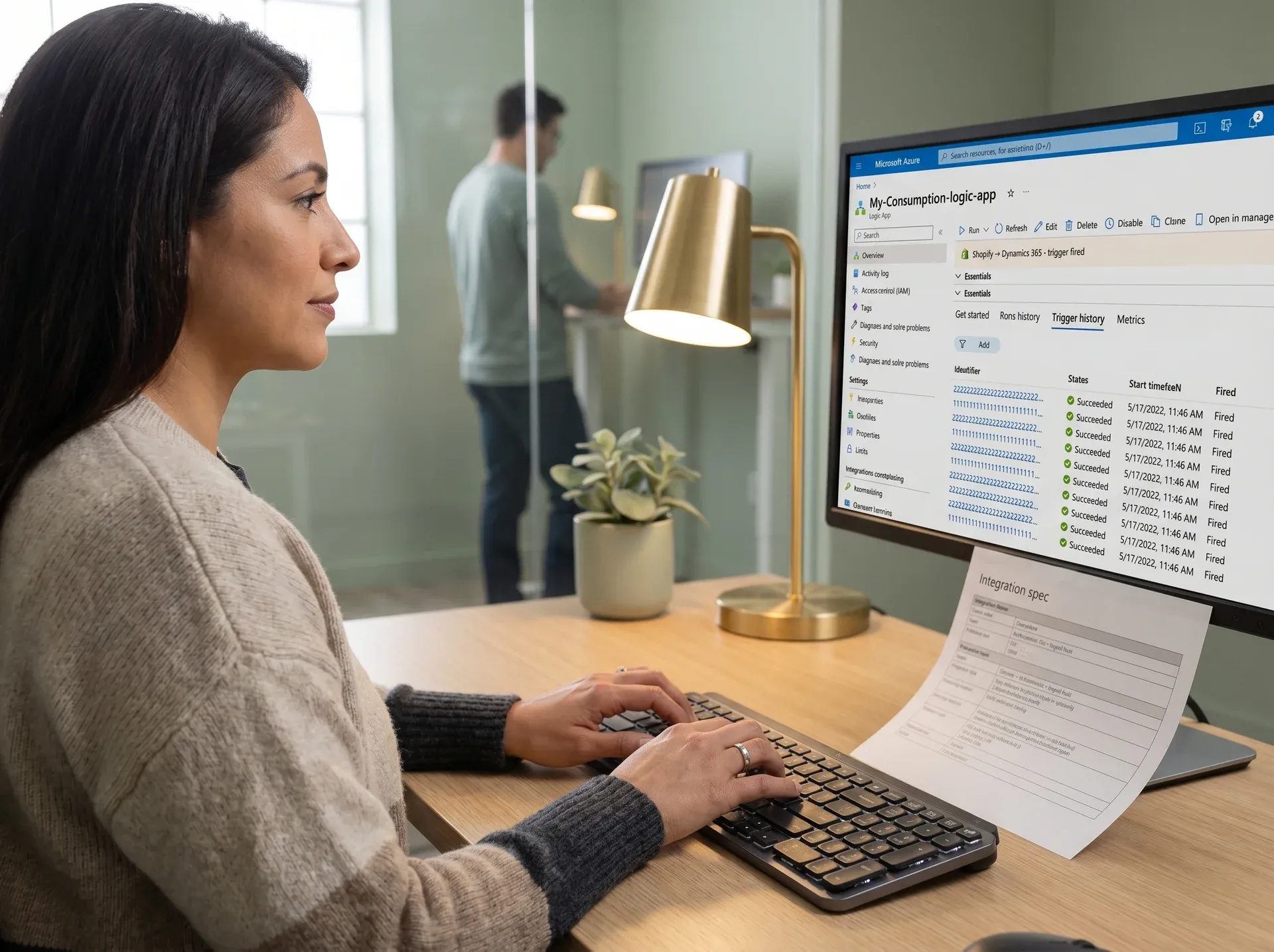 Integration engineer configuring automated data pipeline between cloud platforms Integration engineer configuring automated data pipeline between cloud platforms