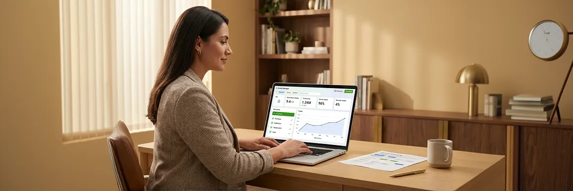 Analyst overwhelmed by disconnected Facebook data and manual spreadsheets on multiple screens