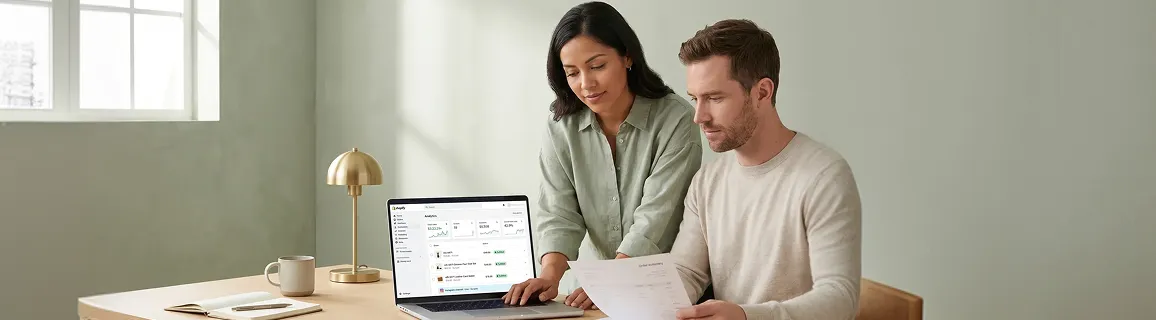 Operations team at workstations surrounded by mismatched sales channel reports before integration