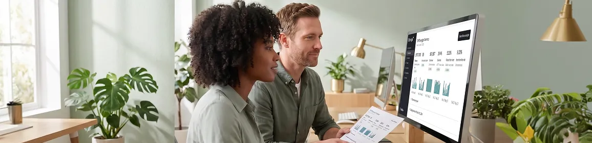 Marketing team reviewing unified Klaviyo email and SMS revenue performance together, shared workspace setting Marketing team reviewing unified Klaviyo email and SMS revenue performance together, shared workspace setting