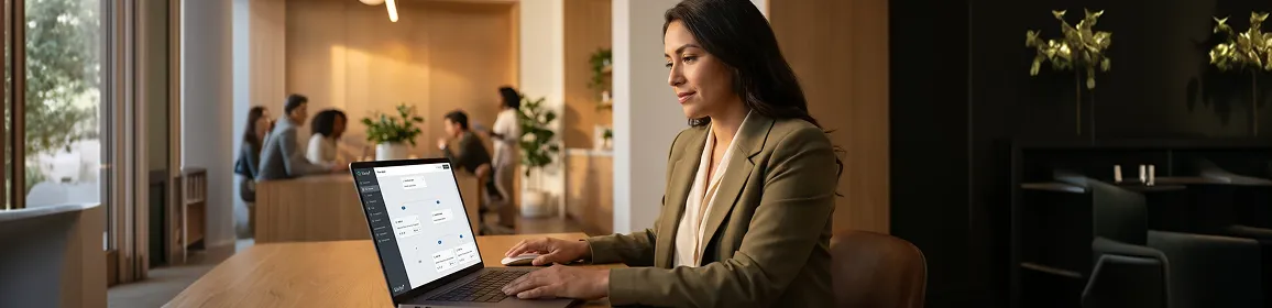 Ecommerce founder reviewing Klaviyo SMS welcome flow builder and campaign revenue results on laptop, calm, natural desk light Ecommerce founder reviewing Klaviyo SMS welcome flow builder and campaign revenue results on laptop, calm, natural desk light
