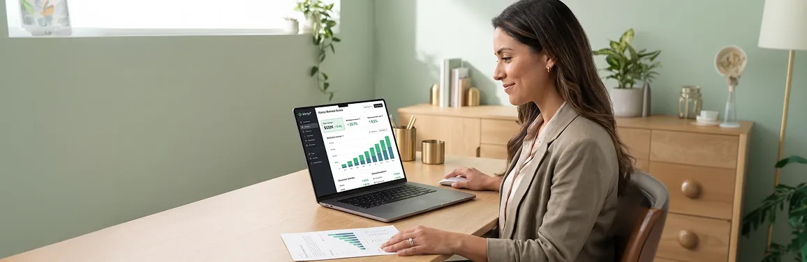 Founder reviewing climbing repeat-purchase and lifetime value on a healthy Klaviyo dashboard after post-purchase flows go live Founder reviewing climbing repeat-purchase and lifetime value on a healthy Klaviyo dashboard after post-purchase flows go live