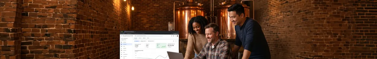 Narragansett Beer team at taproom celebrating $70,000 revenue milestone from digital transformation including local search engine optimization Narragansett Beer team at taproom celebrating $70,000 revenue milestone from digital transformation including local search engine optimization