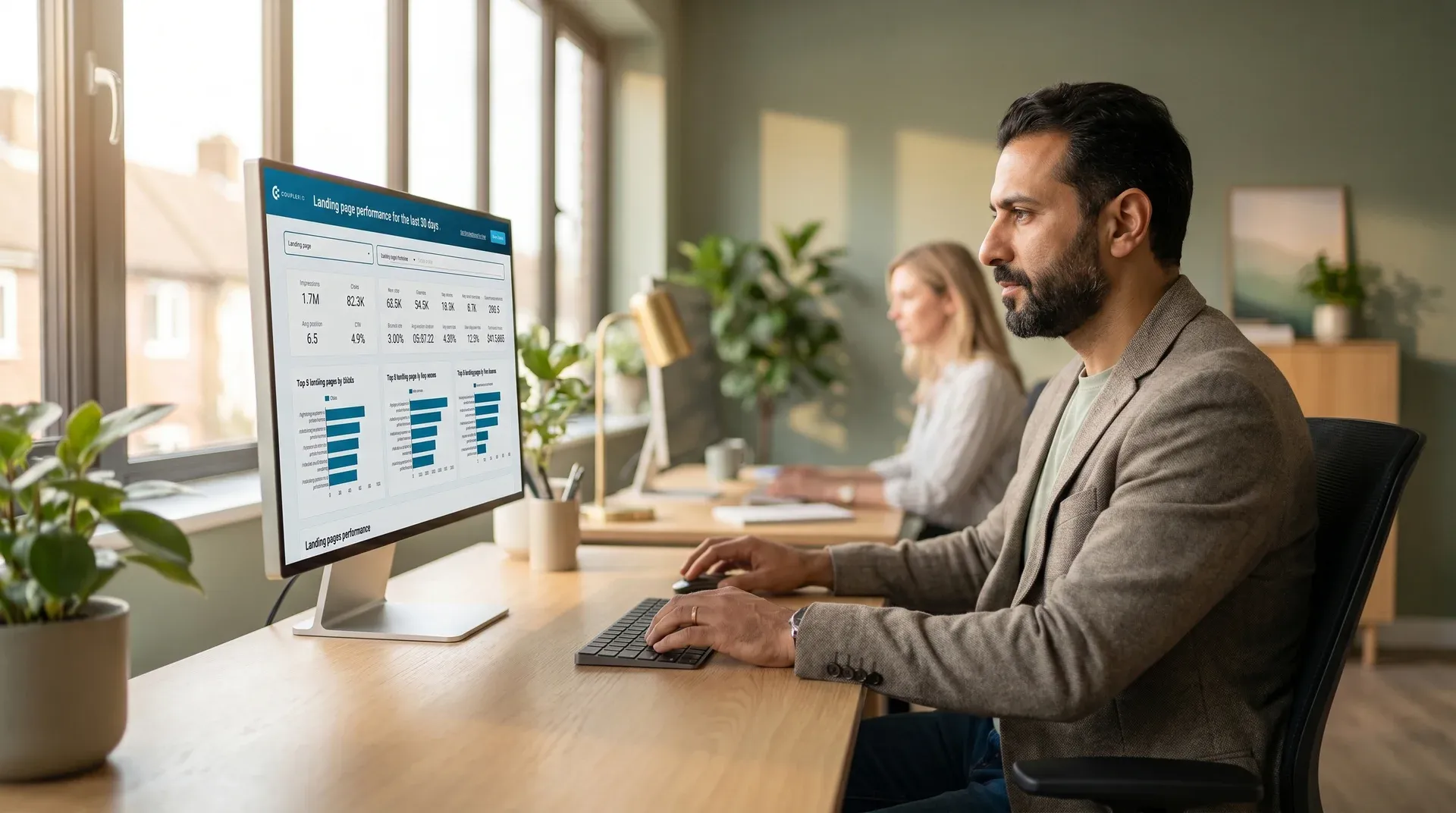 Conversion rate optimization strategist mapping ecommerce conversion funnel and friction points on screen