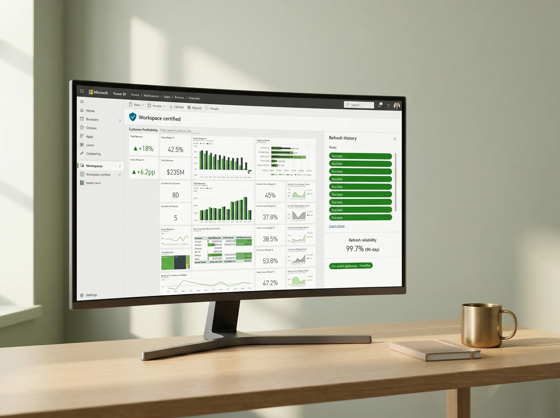 Rescued Power BI estate restored to health, refresh history all green, certified governance Rescued Power BI estate restored to health, refresh history all green, certified governance