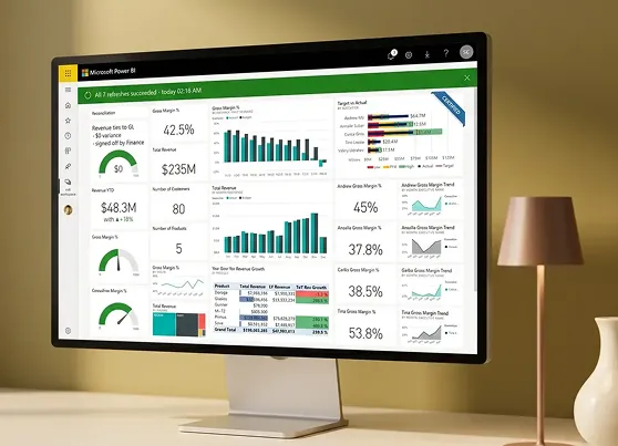Stabilized Power BI executive dashboard, green refresh status, all metrics tying to general ledger Stabilized Power BI executive dashboard, green refresh status, all metrics tying to general ledger