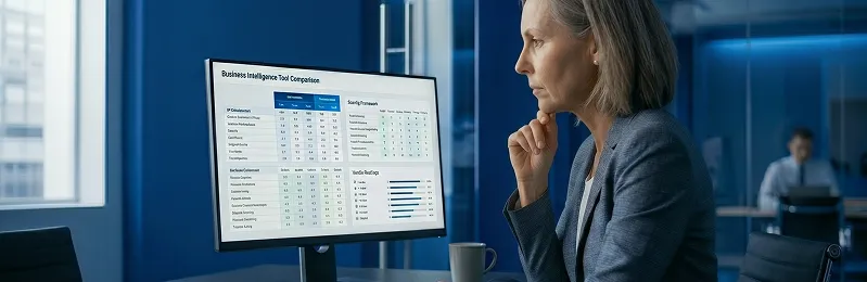 Team reviewing ecommerce analytics results and business performance charts