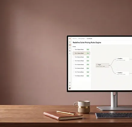 Pricing manager reviewing account-specific price lists on a dashboard Pricing manager reviewing account-specific price lists on a dashboard