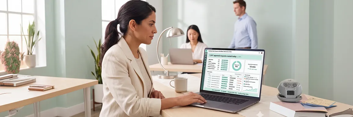 Operations manager managing multiple manual approval email chains Operations manager managing multiple manual approval email chains