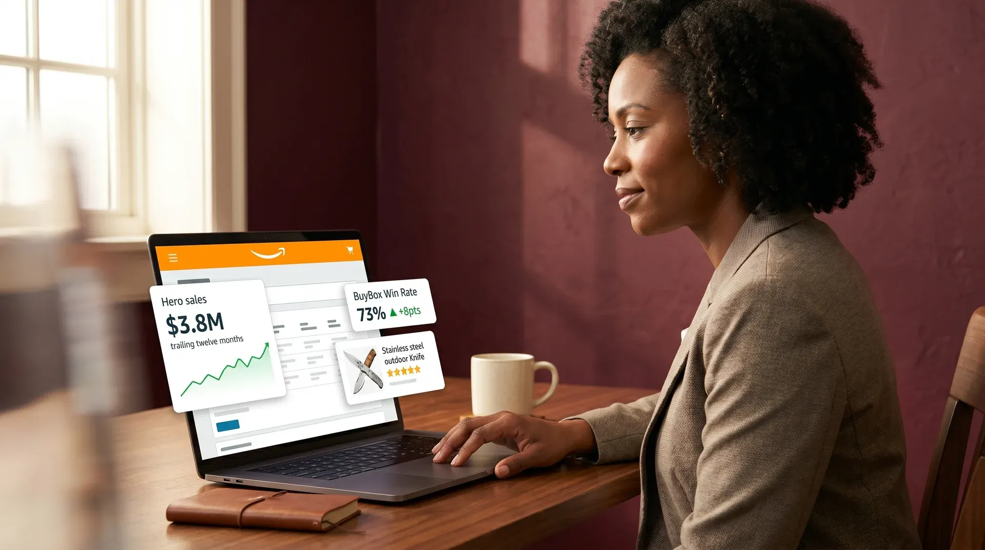 Outdoor knife brand reviewing Amazon storefront performance and listing analytics Outdoor knife brand reviewing Amazon storefront performance and listing analytics