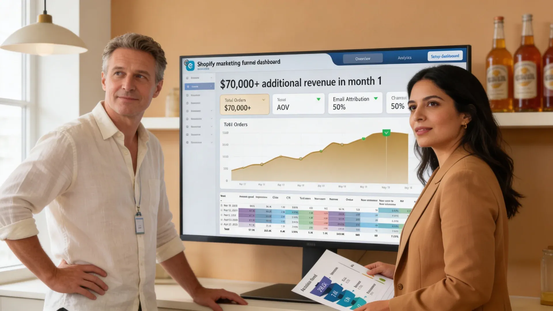 Narragansett Beer ecommerce analytics and data unification project showing revenue growth from unified reporting Narragansett Beer ecommerce analytics and data unification project showing revenue growth from unified reporting