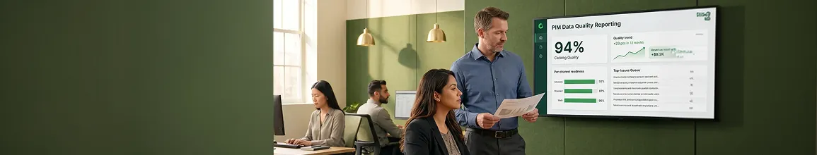 Apparel and retail analytics team reviewing unified data quality dashboards and revenue recovery insights Apparel and retail analytics team reviewing unified data quality dashboards and revenue recovery insights