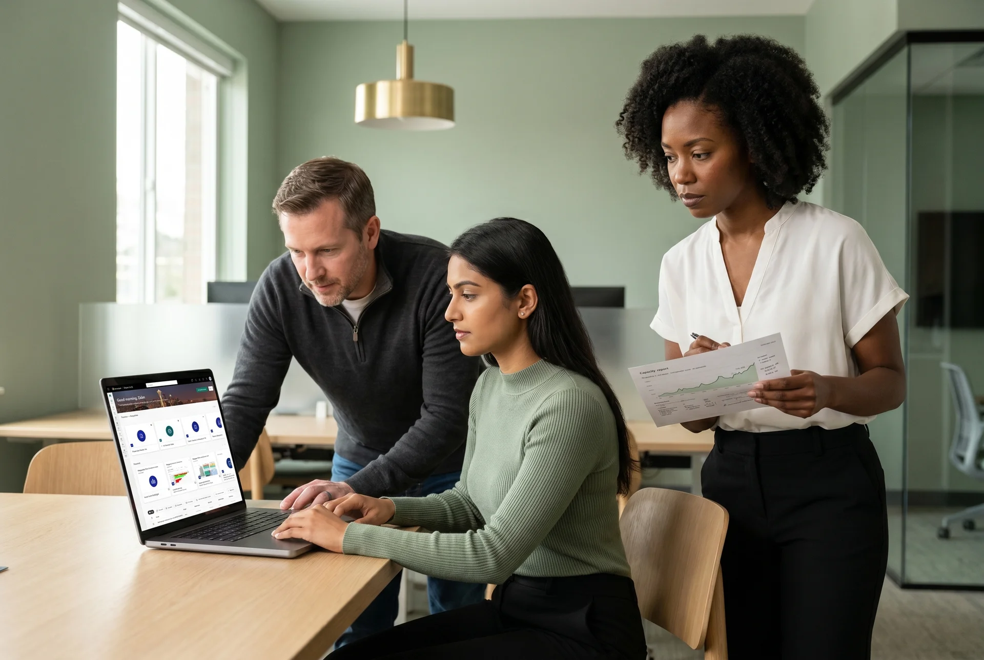 Power BI engineer pod reviewing capacity monitoring Power BI engineer pod reviewing capacity monitoring