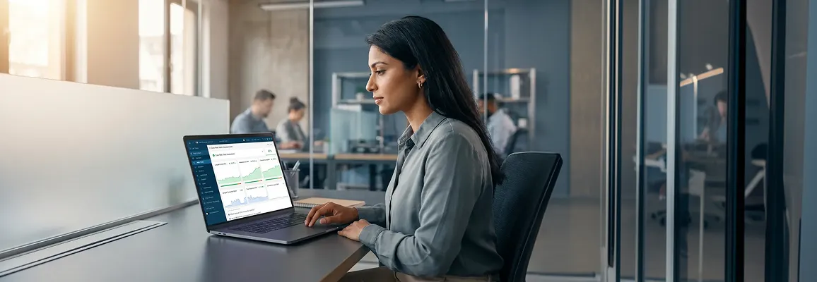 Developer reviewing Shopify technical SEO crawl audit findings on laptop in focused workspace Developer reviewing Shopify technical SEO crawl audit findings on laptop in focused workspace