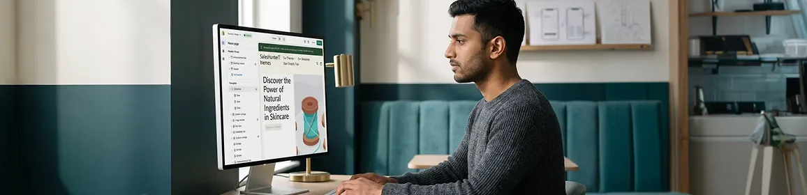 UX designer reviewing wireframes and ecommerce user flows on large screen with natural light UX designer reviewing wireframes and ecommerce user flows on large screen with natural light