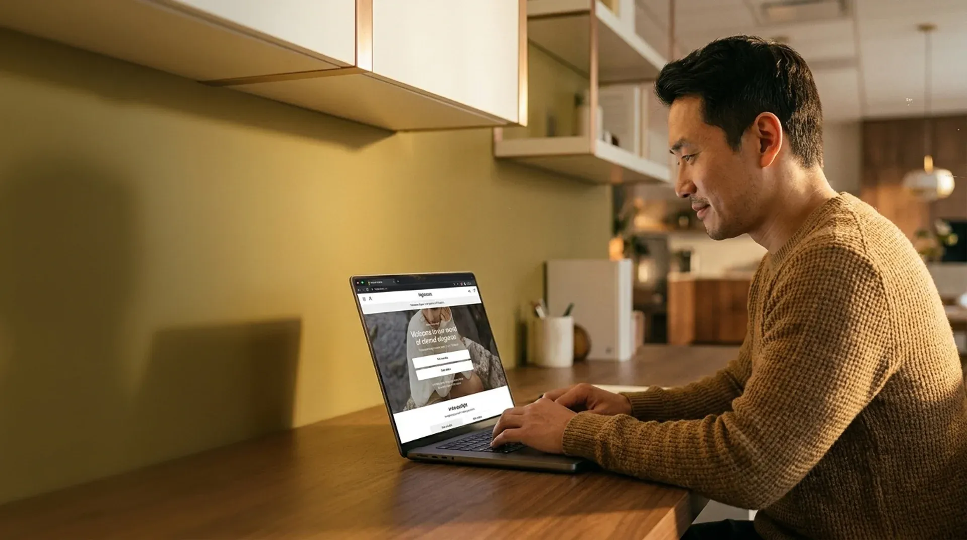 Merchant confidently planning next steps on a laptop after a successful Shopify store launch Merchant confidently planning next steps on a laptop after a successful Shopify store launch