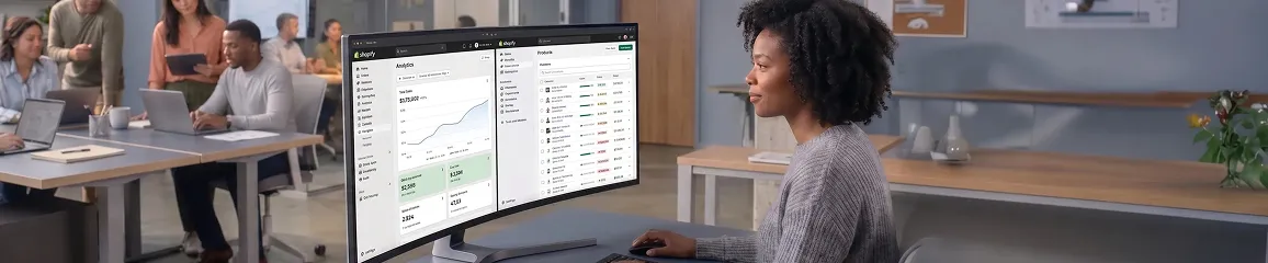 Ecommerce operations team reviewing Shopify checkout abandonment data and Stripe payment failure rates on dashboard screens Ecommerce operations team reviewing Shopify checkout abandonment data and Stripe payment failure rates on dashboard screens